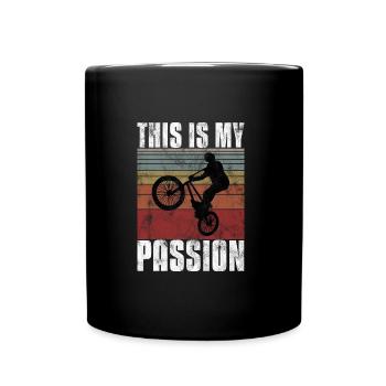 BMX is my passion Bike Bike - Full Colour Mug - black - Front