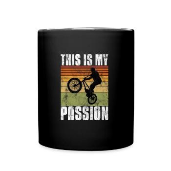 BMX is my passion Bike Bike - Full Colour Mug - black - Front