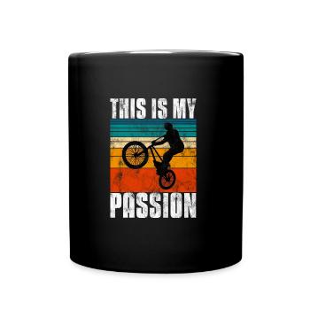BMX is my passion Bike Bike - Full Colour Mug - black - Front