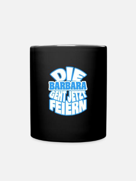 barbara - Tasse einfarbig - Schwarz