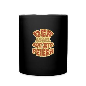 Geschenk für Asael - Tasse einfarbig - Schwarz - Vorne