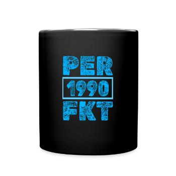 Jahr 1990 - Tasse einfarbig - Schwarz - Vorne