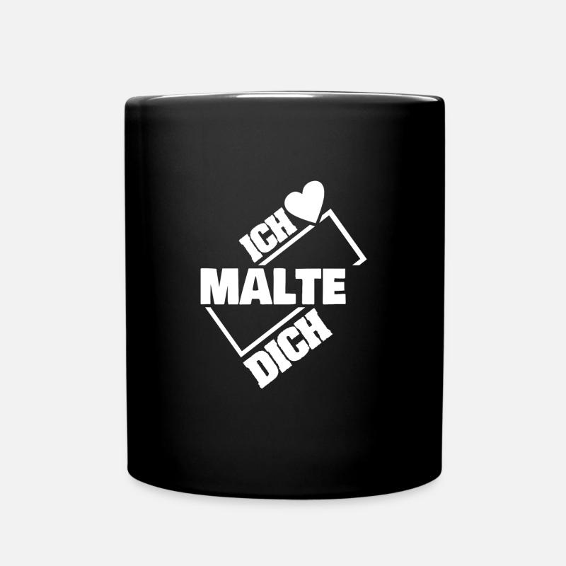 Liebe Malte - Tasse einfarbig - Schwarz