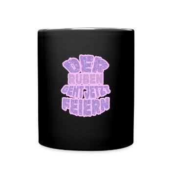 Feiern für Ruben Ruben Party - Tasse einfarbig - Schwarz - Vorne