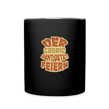 Party Cedric - Tasse einfarbig - Schwarz - Vorne