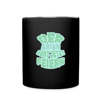 Feiern für Arian Arian Party - Tasse einfarbig - Schwarz - Vorne