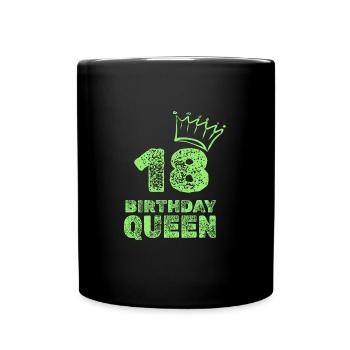 Anniversaire 18 - Mug uni - noir - Devant