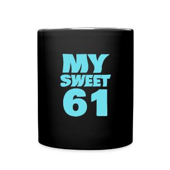 Sweet 61 - Full Colour Mug - black - Front