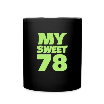 Süß 78 - Tasse einfarbig - Schwarz - Vorne