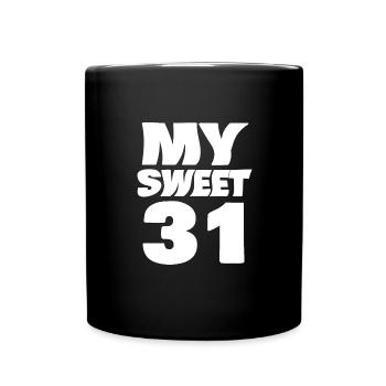 Sweet 31 - Full Colour Mug - black - Front