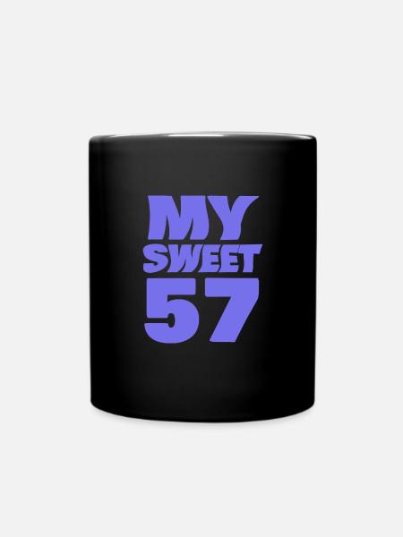Age 57 - Full Colour Mug - black