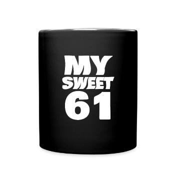 Sweet 61 - Full Colour Mug - black - Front