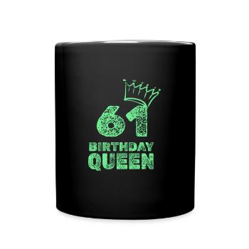 Birthday 61st - Full Colour Mug - black - Front