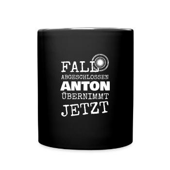 Anton as a first name - Full Colour Mug - black - Front