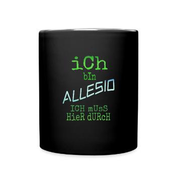 Geschenk für Allesio - Tasse einfarbig - Schwarz - Vorne