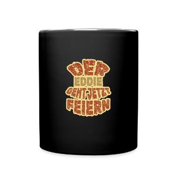 Geschenk für Eddie - Tasse einfarbig - Schwarz - Vorne