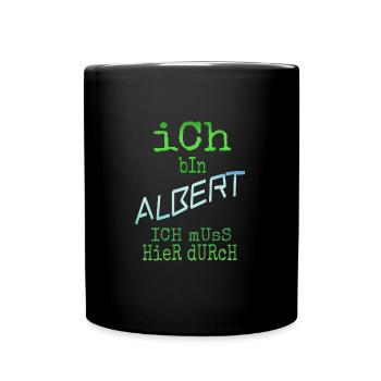 Albert Albert - Tasse einfarbig - Schwarz - Vorne