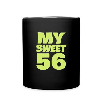 56 - Tasse einfarbig - Schwarz - Vorne