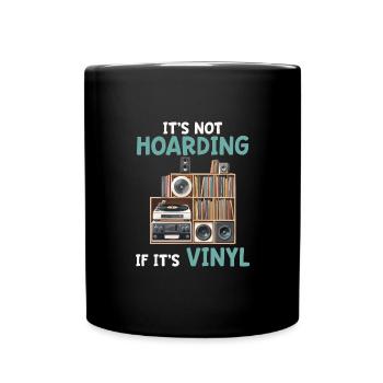 Ce n’est pas de la thésaurisation s’il s’agit d’un vinyle de collection - Mug uni - noir - Devant
