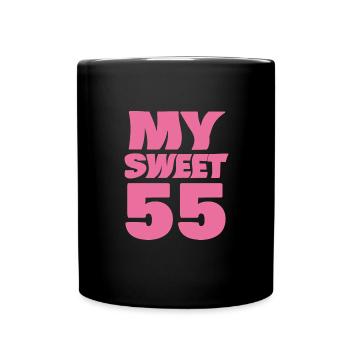 55 - Tasse einfarbig - Schwarz - Vorne