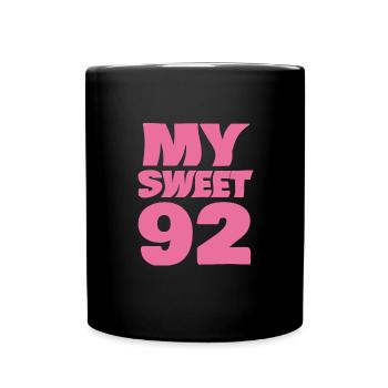 Sweet 92 - Full Colour Mug - black - Front