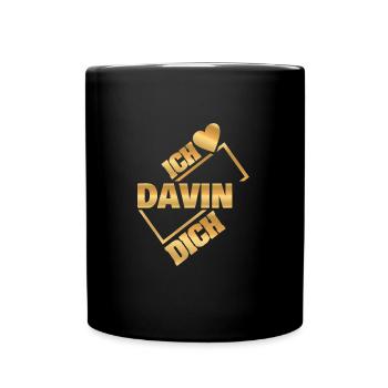 Couple Davin - Tasse einfarbig - Schwarz - Vorne