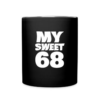 Age 68 - Full Colour Mug - black - Front