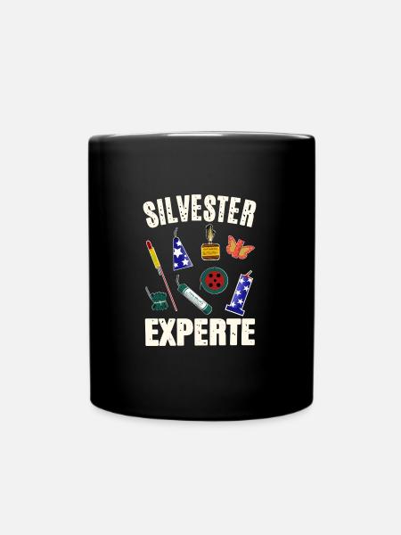 Silvester Experte - Tasse einfarbig - Schwarz