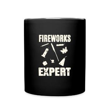 Fireworks - Full Colour Mug - black - Front