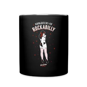 Daughters of Rockabilly - Tasse einfarbig - Schwarz - Vorne