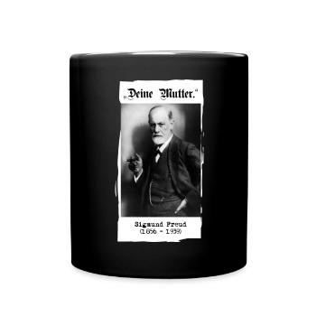 Sigmund Freud - "Your mother." - Full Colour Mug - black - Front