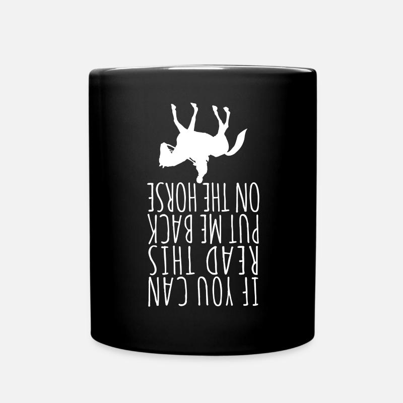 Reiter - Tasse einfarbig - Schwarz