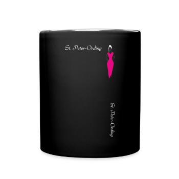 St. Peter-Ording shopping - Tasse einfarbig - Schwarz - Vorne