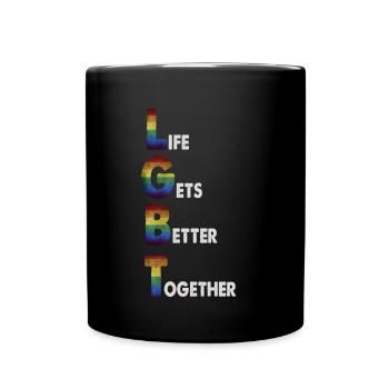 Gay Pride - Mug uni - noir - Devant