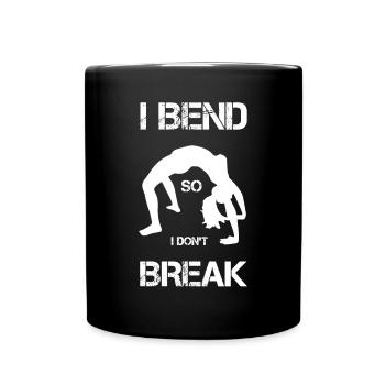 Yoga Yogilates Sport Gesundheit Chakra Dalai Lama - Tasse einfarbig - Schwarz - Vorne