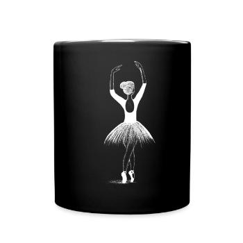 Ballerina - Tasse einfarbig - Schwarz - Vorne