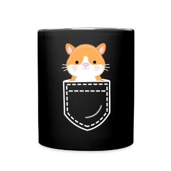 Hamster - Mug uni - noir - Devant