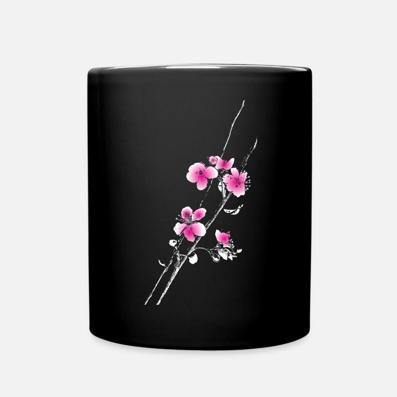 Branche des fleurs de cerisier - Mug uni - noir