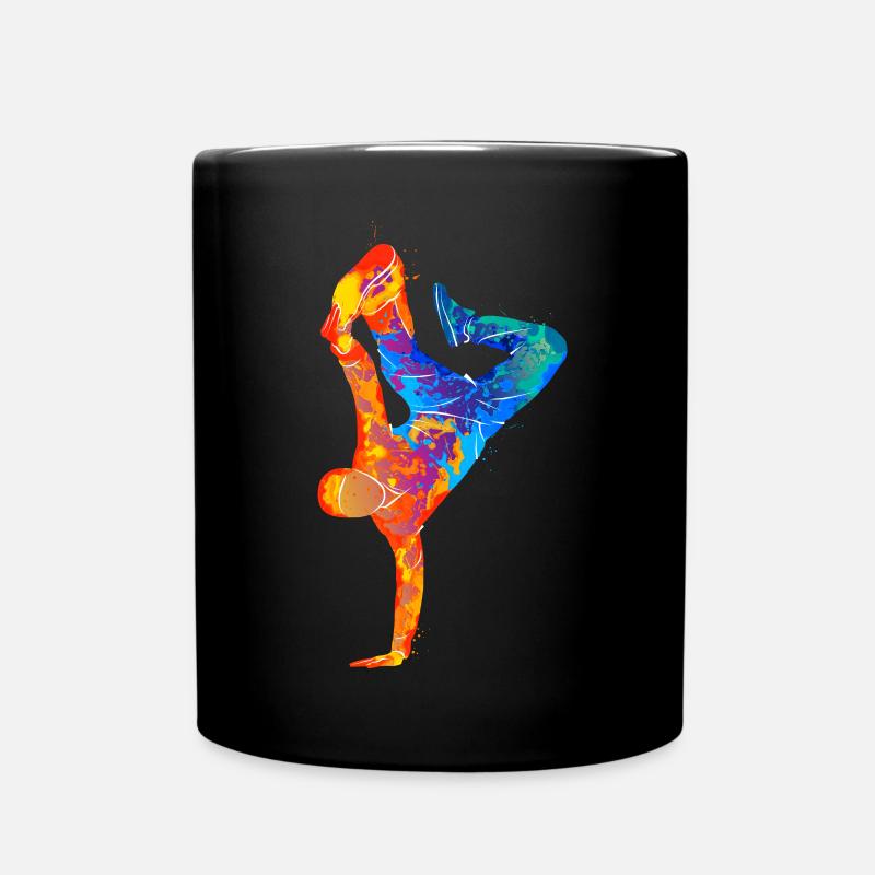 Break Dance Silhouette - Tasse einfarbig - Schwarz