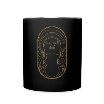 Beauty Artdeco Digital Art Prints - Sammlerstücke - Tasse einfarbig - Schwarz - Vorne