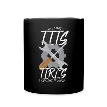 Mechanic Profession Automotive Mechanic Car Funny Saying - Full Colour Mug - black - Front