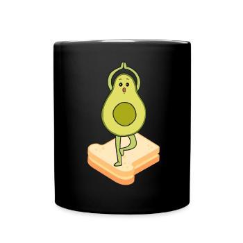 Avocado Toast - Tasse einfarbig - Schwarz - Vorne