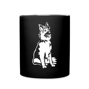 German Shepherd "Black Edition" - Full Colour Mug - black - Front