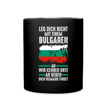 Balkan Bulgarien Bulgare Bulgarisches - Tasse einfarbig - Schwarz - Vorne
