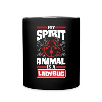 Ladybug Entomologist Ladybirds Entomology Funny - Full Colour Mug - black - Front