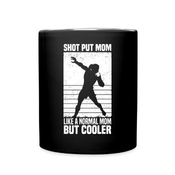 Shot put | Athletics Shot Putter Gifts - Full Colour Mug - black - Front