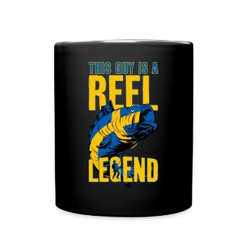 ANGELN SCHWEDEN ANGLER LEGENDE - Tasse einfarbig - Schwarz - Vorne