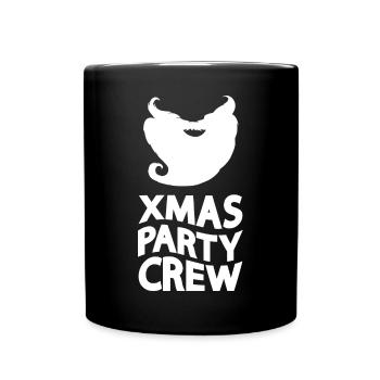 Équipage de fête de Noël / Célébrez Noël, porteur de barbe - Mug uni - noir - Devant