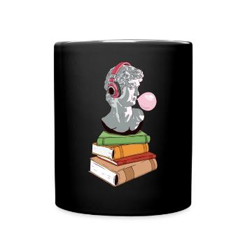 Downtown Girl Aesthetic Statue Of David Coquette - Full Colour Mug - black - Front