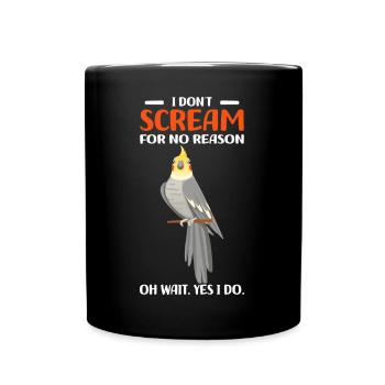 Cockatiel Gifts | Pet Birds Funny - Full Colour Mug - black - Front